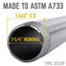 1 1/4 in. x Close Black Pipe - Sweatfully