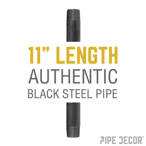 1/2 in. x 11 in. Black Pipe - Sweatfully