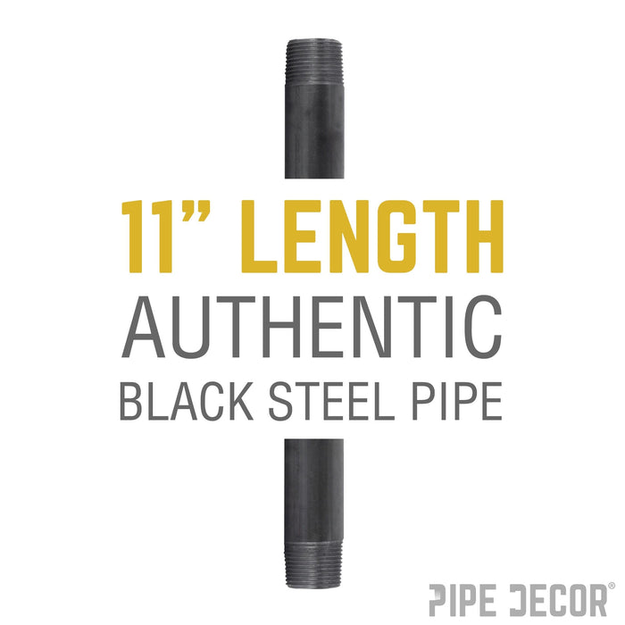 1/2 in. x 11 in. Black Pipe - Sweatfully