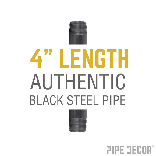 1/2 in. x 4 in. Black Pipe - Sweatfully