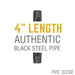 1/2 in. x 4 in. Black Pipe - Sweatfully
