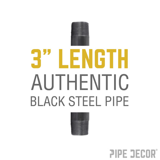1/4 in. x 3 in. Black Pipe - Sweatfully