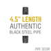 3/8 in. x 4 1/2 in. Black Pipe - Sweatfully