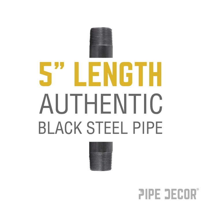 3/8 in. x 5 in. Black Pipe - Sweatfully
