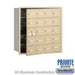 Salsbury 4B+ Horizontal Mailbox (Includes Master Commercial Lock) - 20 A Doors (19 usable) - Sandstone - Front Loading - Private Access - Sweatfully