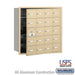 Salsbury 4B+ Horizontal Mailbox - 20 A Doors (19 usable) - Sandstone - Front Loading - USPS Access - Sweatfully