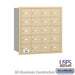 Salsbury 4B+ Horizontal Mailbox - 20 A Doors - Sandstone - Rear Loading - USPS Access - Sweatfully