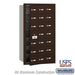 Salsbury 4B+ Horizontal Mailbox - 21 A Doors (20 usable) - Bronze - Front Loading - USPS Access - Sweatfully