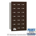 Salsbury 4B+ Horizontal Mailbox - 21 A Doors - Bronze - Rear Loading - Private Access - Sweatfully