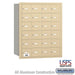 Salsbury 4B+ Horizontal Mailbox - 24 A Doors - Sandstone - Rear Loading - USPS Access - Sweatfully