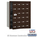 Salsbury 4B+ Horizontal Mailbox - 24 A Doors (23 usable) - Bronze - Front Loading - USPS Access - Sweatfully