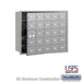 Salsbury 4B+ Horizontal Mailbox - 25 A Doors (24 usable) - Aluminum - Front Loading - USPS Access - Sweatfully