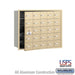 Salsbury 4B+ Horizontal Mailbox - 25 A Doors (24 usable) - Sandstone - Front Loading - USPS Access - Sweatfully