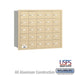 Salsbury 4B+ Horizontal Mailbox - 25 A Doors - Sandstone - Rear Loading - USPS Access - Sweatfully