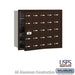 Salsbury 4B+ Horizontal Mailbox - 25 A Doors (24 usable) - Bronze - Front Loading - USPS Access - Sweatfully