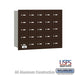 Salsbury 4B+ Horizontal Mailbox - 25 A Doors - Bronze - Rear Loading - USPS Access - Sweatfully