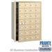 Salsbury 4B+ Horizontal Mailbox (Includes Master Commercial Lock) - 28 A Doors (27 usable) - Sandstone - Front Loading - Private Access - Sweatfully