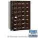 Salsbury 4B+ Horizontal Mailbox (Includes Master Commercial Lock) - 28 A Doors (27 usable) - Bronze - Front Loading - Private Access - Sweatfully