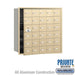 Salsbury 4B+ Horizontal Mailbox (Includes Master Commercial Lock) - 30 A Doors (29 usable) - Sandstone - Front Loading - Private Access - Sweatfully