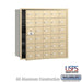 Salsbury 4B+ Horizontal Mailbox - 30 A Doors (29 usable) - Sandstone - Front Loading - USPS Access - Sweatfully