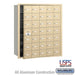Salsbury 4B+ Horizontal Mailbox - 35 A Doors (34 usable) - Sandstone - Front Loading - USPS Access - Sweatfully