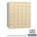 Salsbury 4B+ Horizontal Mailbox - 35 A Doors - Sandstone - Rear Loading - USPS Access - Sweatfully