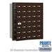 Salsbury 4B+ Horizontal Mailbox (Includes Master Commercial Lock) - 35 A Doors (34 usable) - Bronze - Front Loading - Private Access - Sweatfully