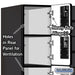Salsbury 12" Wide Six Tier Box Style Designer Wood Locker - 3 Wide - 6 Feet High - 21 Inches Deep - Black - Hasps - Sweatfully