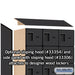 Salsbury 12" Wide Six Tier Box Style Designer Wood Locker - 3 Wide - 6 Feet High - 21 Inches Deep - Black - Hasps - Sweatfully