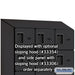 Salsbury 12" Wide Six Tier Box Style Designer Wood Locker - 3 Wide - 6 Feet High - 21 Inches Deep - Black - Hasps - Sweatfully