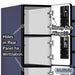 Salsbury 12" Wide Six Tier Box Style Designer Wood Locker - 3 Wide - 6 Feet High - 21 Inches Deep - Blue - Hasps - Sweatfully