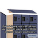 Salsbury 12" Wide Six Tier Box Style Designer Wood Locker - 3 Wide - 6 Feet High - 21 Inches Deep - Blue - Hasps - Sweatfully