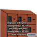 Salsbury 12" Wide Six Tier Box Style Designer Wood Locker - 3 Wide - 6 Feet High - 21 Inches Deep - Cherry - Hasps - Sweatfully