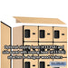 Salsbury 12" Wide Six Tier Box Style Designer Wood Locker - 3 Wide - 6 Feet High - 21 Inches Deep - Maple - Hasps - Sweatfully