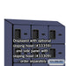 Salsbury 12" Wide Six Tier Box Style Designer Wood Locker - 3 Wide - 6 Feet High - 15 Inches Deep - Blue - Hasps - Sweatfully