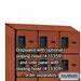 Salsbury 12" Wide Six Tier Box Style Designer Wood Locker - 3 Wide - 6 Feet High - 15 Inches Deep - Cherry - Hasps - Sweatfully