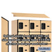 Salsbury 12" Wide Six Tier Box Style Designer Wood Locker - 3 Wide - 6 Feet High - 15 Inches Deep - Maple - Hasps - Sweatfully