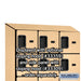 Salsbury 12" Wide Six Tier Box Style Designer Wood Locker - 3 Wide - 6 Feet High - 15 Inches Deep - Maple - Hasps - Sweatfully