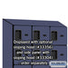 Salsbury 12" Wide Six Tier Box Style Designer Wood Locker - 3 Wide - 6 Feet High - 18 Inches Deep - Blue - Hasps - Sweatfully