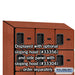 Salsbury 12" Wide Six Tier Box Style Designer Wood Locker - 3 Wide - 6 Feet High - 18 Inches Deep - Cherry - Hasps - Sweatfully