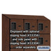 Salsbury 12" Wide Six Tier Box Style Designer Wood Locker - 3 Wide - 6 Feet High - 18 Inches Deep - Mahogany - Hasps - Sweatfully