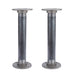 1 1/2 in. x 12 in. Round Flange Pipe Table Legs - 2 Pack - Sweatfully