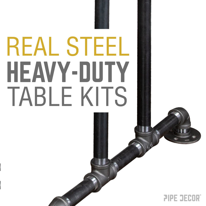 Bridge Bar Height Pipe Table Legs - Sweatfully