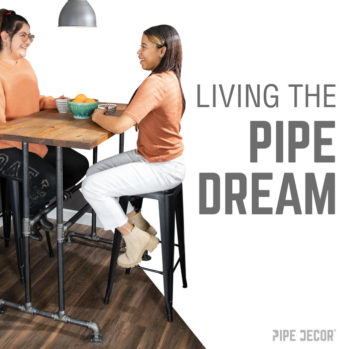 Bridge Bar Height Pipe Table Legs - Sweatfully