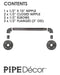 1/2 in. x 10 in. Barn Door Handle - 14.5 in. L - Sweatfully