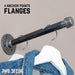 1/2 in. x 10 in. Clothing Hanging Bracket Kit, 4-Pack - Sweatfully