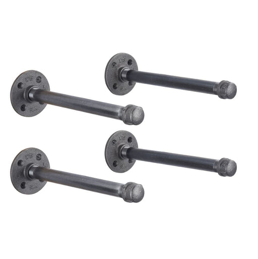 1/2 in. x 10 in. Shelf Bracket Kit, 4 Pack - Sweatfully