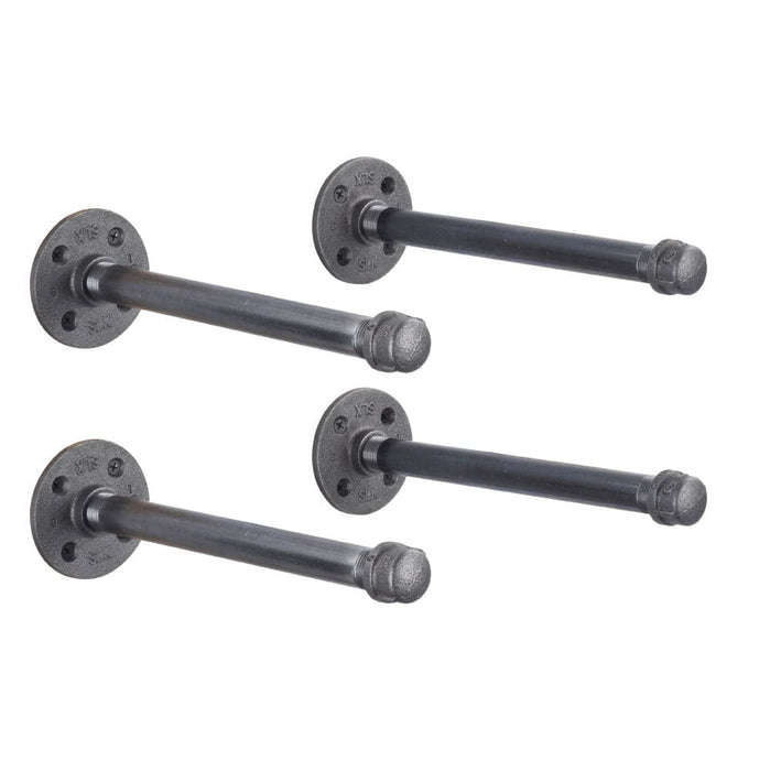 1/2 in. x 10 in. Shelf Bracket Kit, 4 Pack - Sweatfully