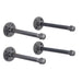 1/2 in. x 10 in. Shelf Bracket Kit, 4 Pack - Sweatfully