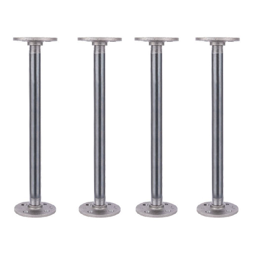 1/2 in. x 12 in. Round Flange Pipe Table Legs - 4 Pack - Sweatfully